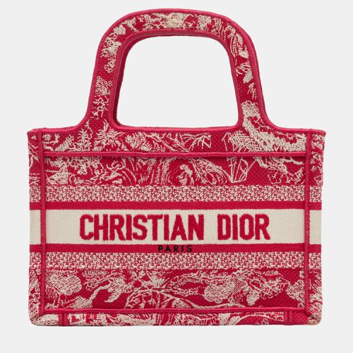 Dior Red Mini Embroidered Book Tote - Dior - Modalova