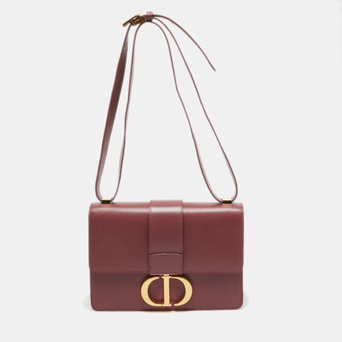 Rose Wood Leather 30 Montaigne Shoulder Bag - Dior - Modalova