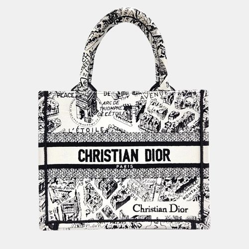 Christian White Canvas Book Tote Bag - Dior - Modalova