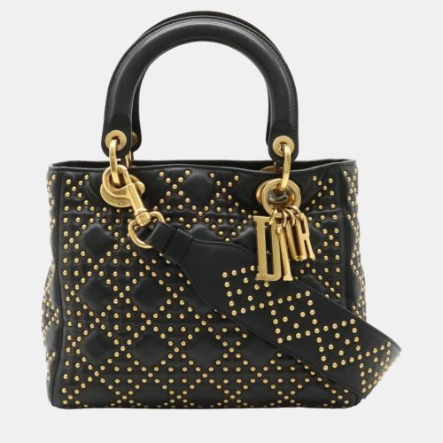 Leather Medium Studded Supple Lady Bag - Dior - Modalova