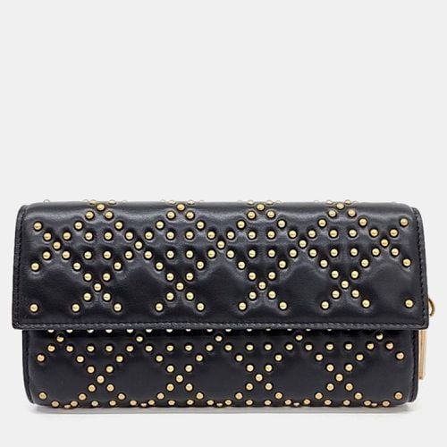 Cannage Leather Stud Clutch - Dior - Modalova