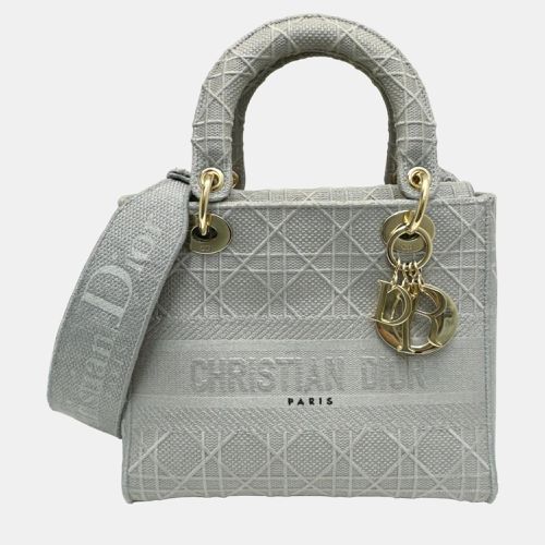 Canvas Medium Cannage Lady D-Lite Tote Bag - Dior - Modalova