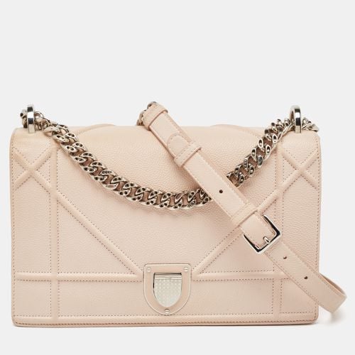 Light Peach Leather Medium ama Flap Shoulder Bag - Dior - Modalova