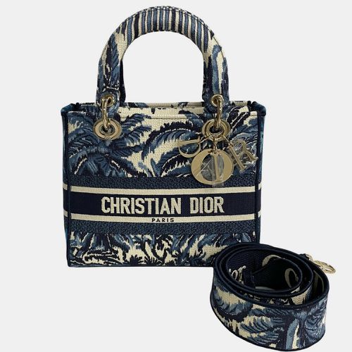 Canvas Medium Embroidered Lady D-Lite Bag - Dior - Modalova