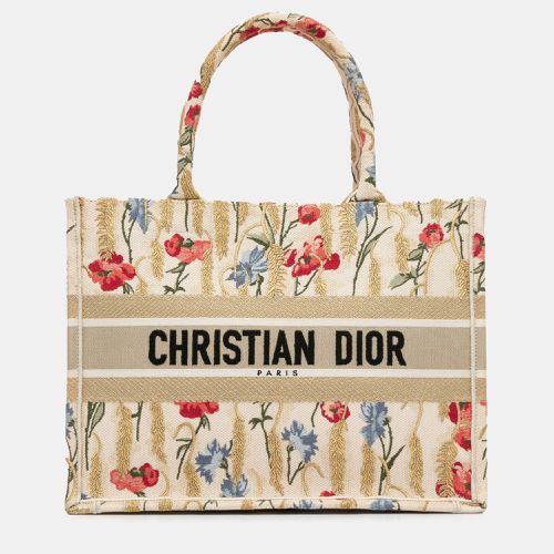 Medium Embroidered Hibiscus Book Tote Bag - Dior - Modalova