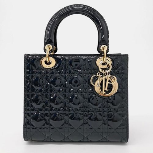 Christian Patent Cannage Lady Bag Medium - Dior - Modalova