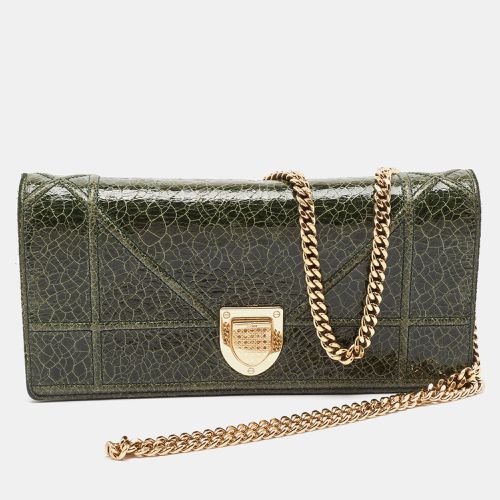 Crackled Patent Leather ama Wallet On Chain - Dior - Modalova