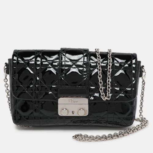 Cannage Patent Leather New Lock Wallet On Chain - Dior - Modalova