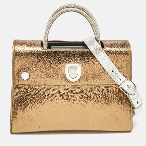 Gold/Silver Ceramic Effect Leather Medium ever Top Handle Bag - Dior - Modalova