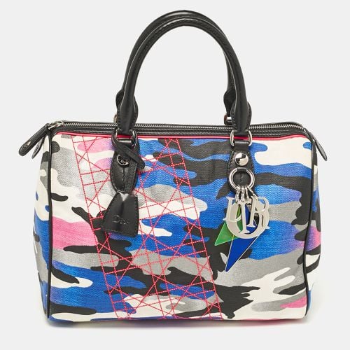 Pink Camouflage Canvas and Leather Anselm Reyle For Boston Bag - Dior - Modalova