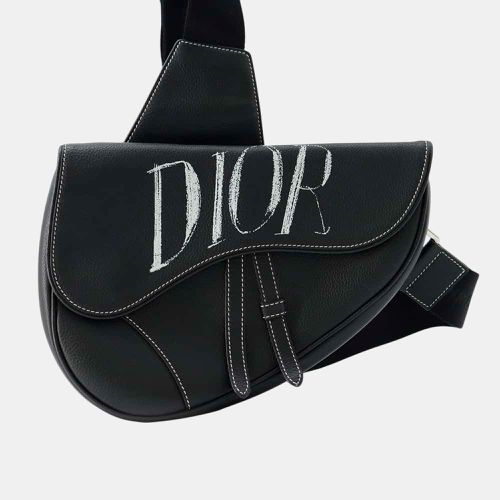 Christian Leather Saddle Body Bag - Dior - Modalova