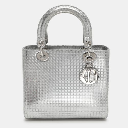 Cannage Leather Medium Lady Top Handle Bag - Dior - Modalova