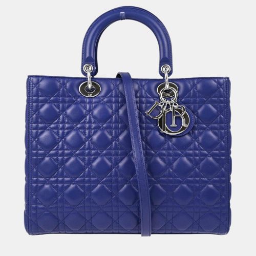 Christian Lambskin Lady Cannage Handbag - Dior - Modalova