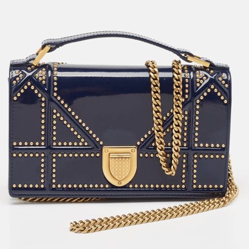 Patent Leather Studded ama Top Handle Bag - Dior - Modalova