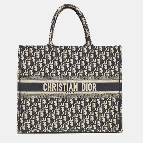 Oblique Embroidered Canvas Large Book Tote - Dior - Modalova