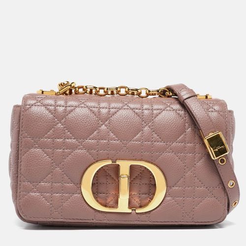 Old Rose Cannage Leather Small Caro Shoulder Bag - Dior - Modalova