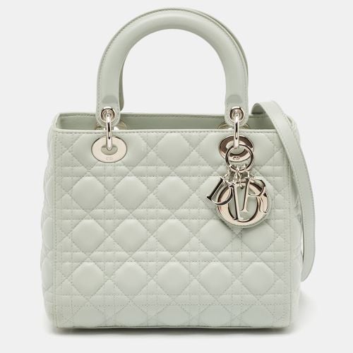 Light Cannage Leather Medium Lady Tote - Dior - Modalova