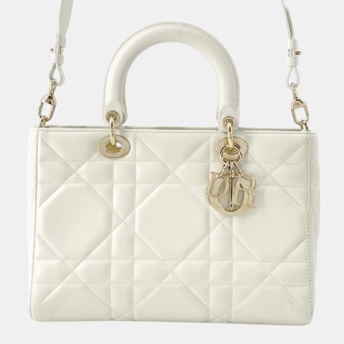 Dior White Leather Lady D-Sire bag - Dior - Modalova