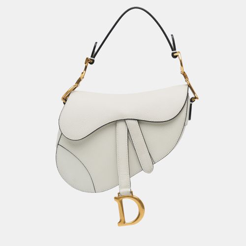 Leather Mini Grained Calfskin Saddle Bag - Dior - Modalova