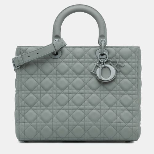 Leather Large Ultra Matte Calfskin Cannage Lady - Dior - Modalova