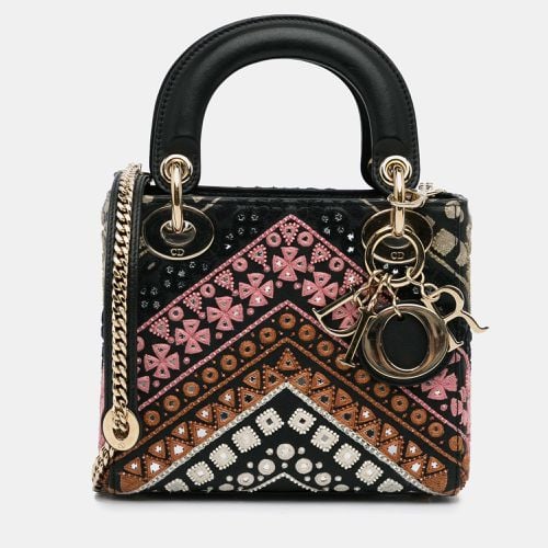 Calf Leather Mini Embroidered Lady Bag - Dior - Modalova