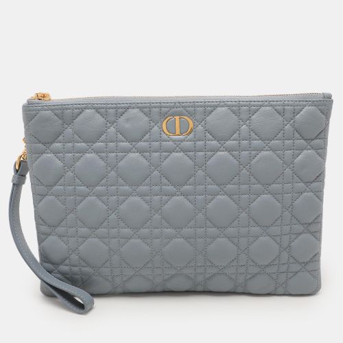 Dust Quilted Leather Caro Wristlet Clutch - Dior - Modalova