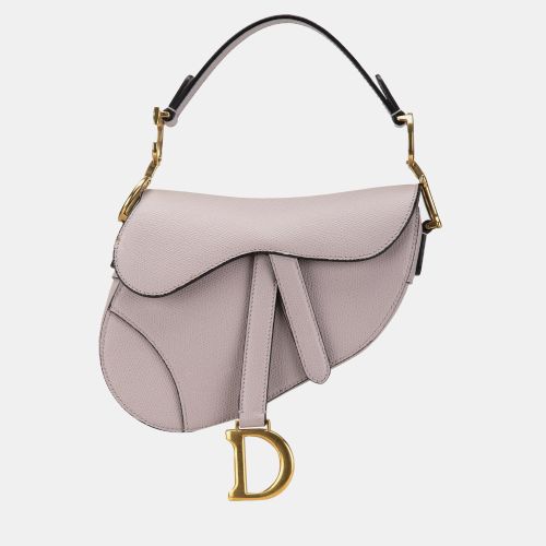 Dior Pink Mini Leather Saddle Bag - Dior - Modalova