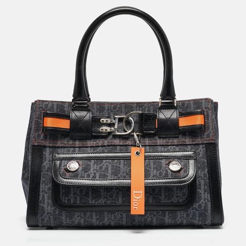 Oblique Denim and Leather Flight Shopper Tote - Dior - Modalova