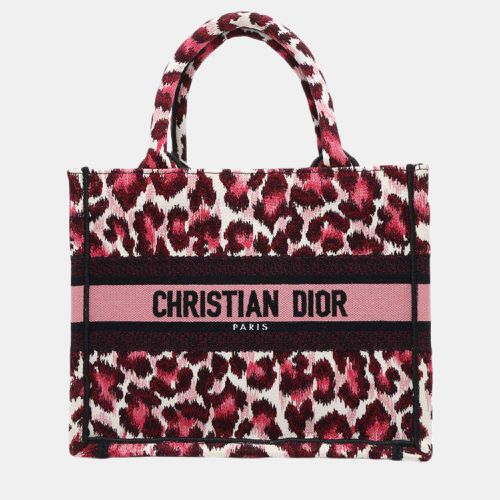 Canvas Small Leaopard Book Tote Bag - Dior - Modalova