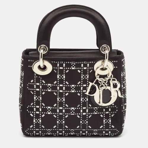 Rhinestone Cannage Satin Mini Lady Tote - Dior - Modalova