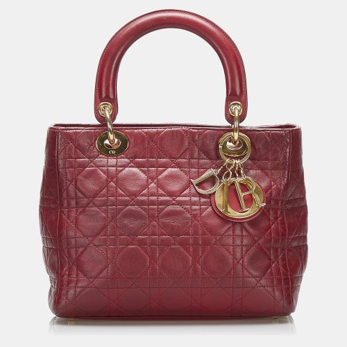 Medium Lambskin Cannage Lady - Dior - Modalova