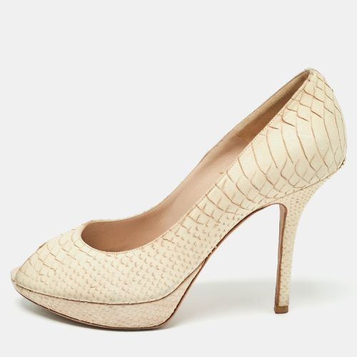 Python Embossed Nubuck Miss Pumps Size 39 - Dior - Modalova