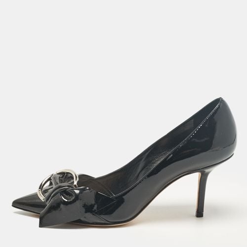 Patent Leather Bow Pointed Toe Pumps Size 37 - Dior - Modalova