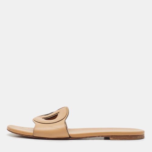 Leather D-Club Flat Slides Size 39 - Dior - Modalova