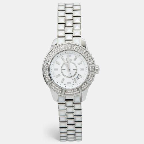 Stainless Steel Diamonds Christal CD113118M001 Women's Wristwatch 33 mm - Dior - Modalova