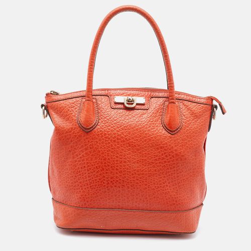 DKNY Orange Leather Top Zip Tote - Dkny - Modalova