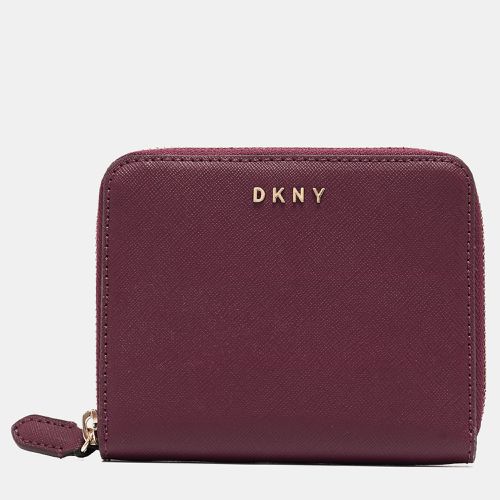 Leather Vela Zip Around Wallet - Dkny - Modalova