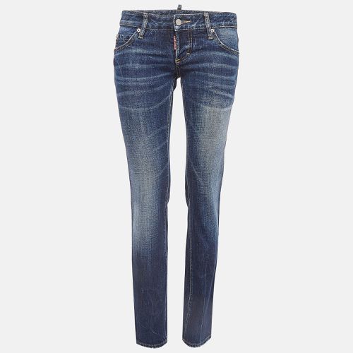 Washed Denim Low Rise Jeans S Waist 32" - Dsquared2 - Modalova