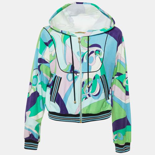 Printed Velvet Zip Up Jacket S - Emilio Pucci - Modalova