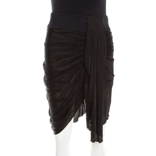 Draped Jersey Asymmetric Mini Skirt S - Emilio Pucci - Modalova