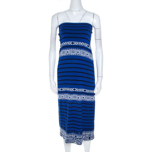 Knit Aztec Pattern Strapless Dress S - Emilio Pucci - Modalova