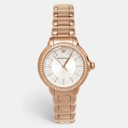 Rose Gold Plated Stainless Steel Starry Night AR11633 Women's Wristwatch 32 mm - Emporio Armani - Modalova