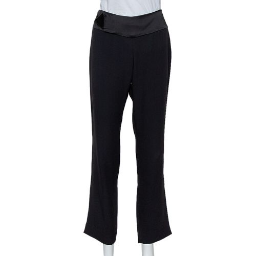 Crepe Tapered Leg Trousers S - Emporio Armani - Modalova