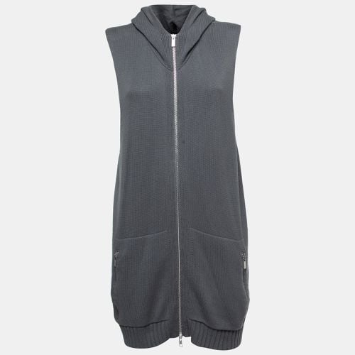 Knit Zip Front Hooded Cardigan 3XL - Emporio Armani - Modalova