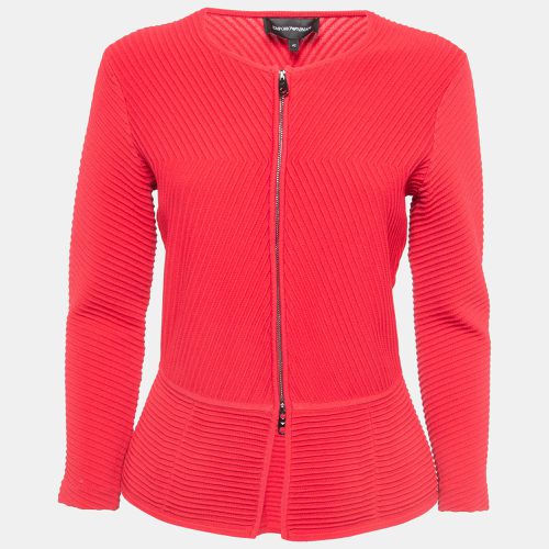 Ottoman Knit Peplum Jacket M - Emporio Armani - Modalova