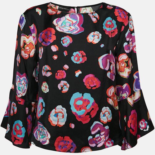 Floral Abstract Print Silk Top L - Emporio Armani - Modalova