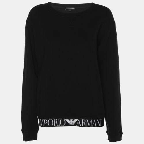 Fabric Tape Logo Sweatshirt M - Emporio Armani - Modalova