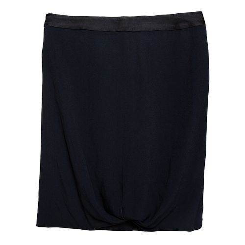 Crepe Draped Knot Detail Mini Skirt S - Emporio Armani - Modalova