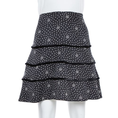 Textured Silk Tiered Short Skirt M - Emporio Armani - Modalova