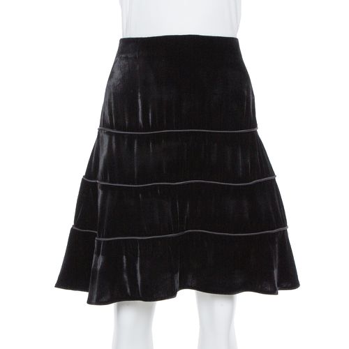 Velvet Tiered Short Skirt M - Emporio Armani - Modalova